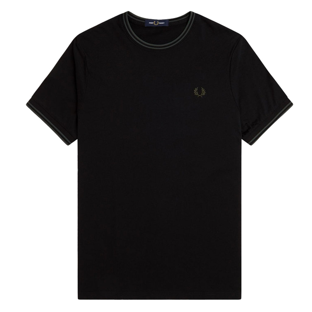 Fred Perry Twin Tipped T-Shirt - Black