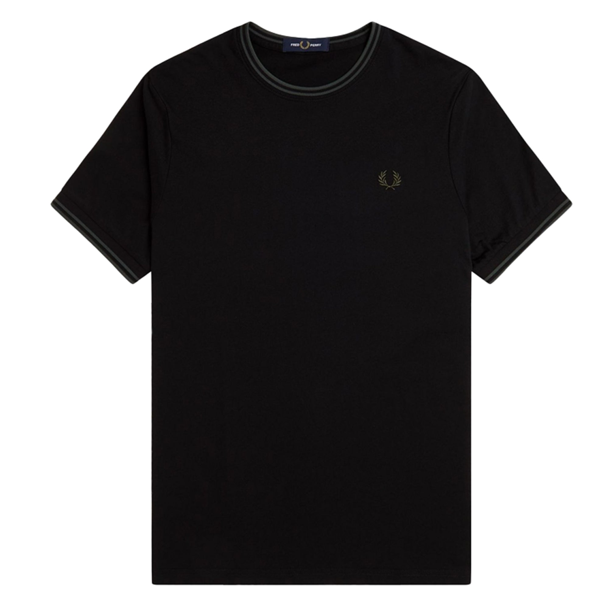 Fred Perry Twin Tipped T-Shirt - Black