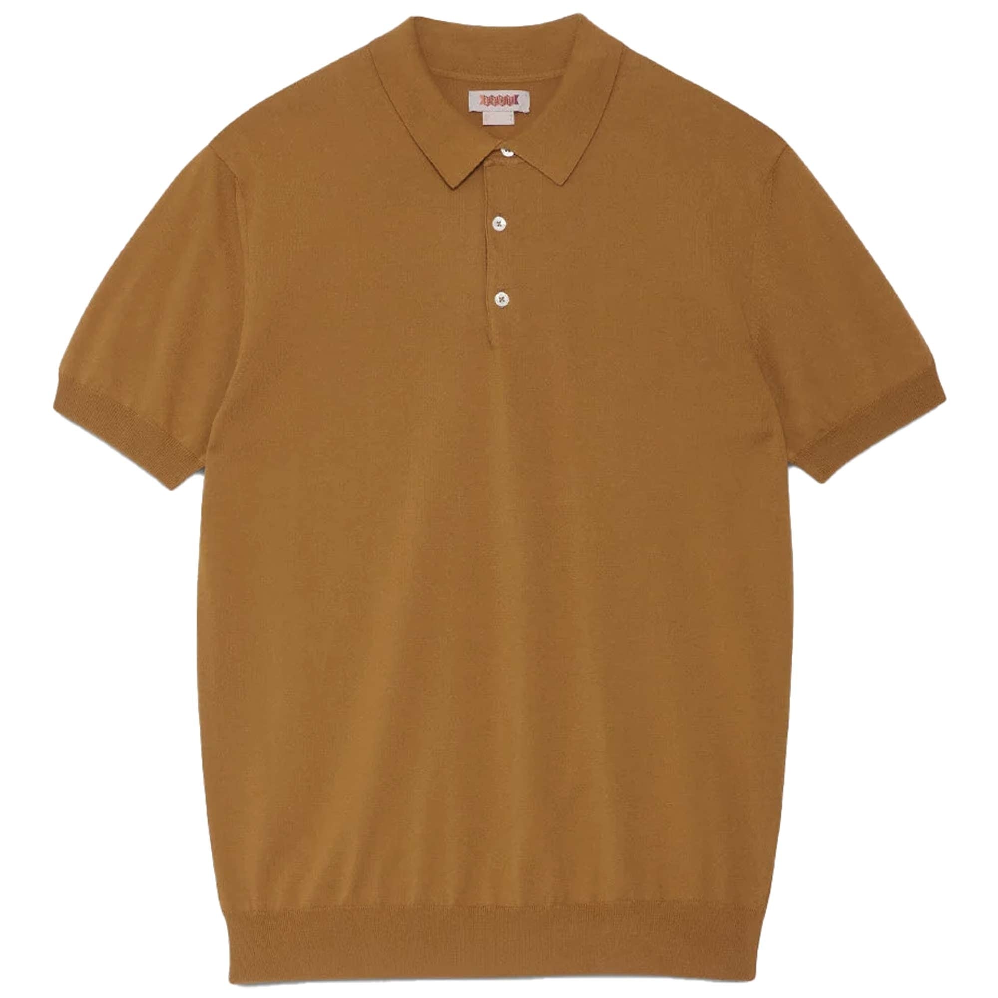 Baracuta Short Sleeve Polo Shirt - Tobacco