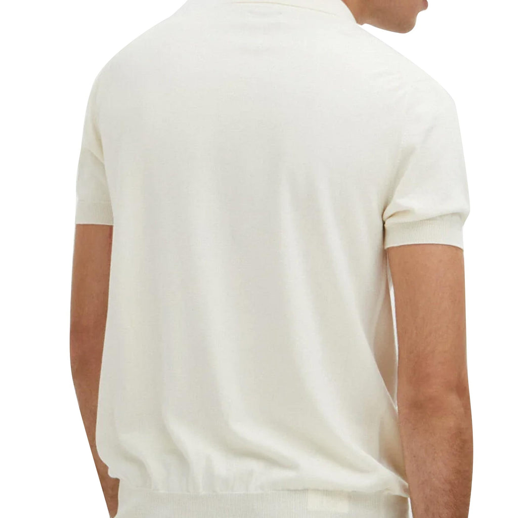 Baracuta Short Sleeve Polo Shirt - Ivory