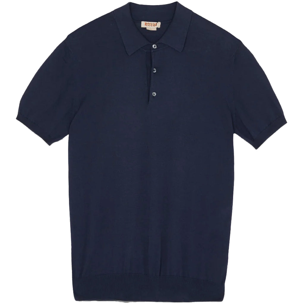 Baracuta Short Sleeve Polo Shirt - Navy