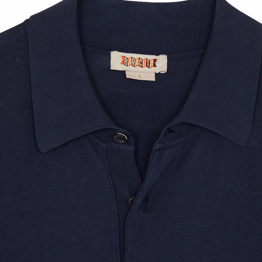 Baracuta Short Sleeve Polo Shirt - Navy
