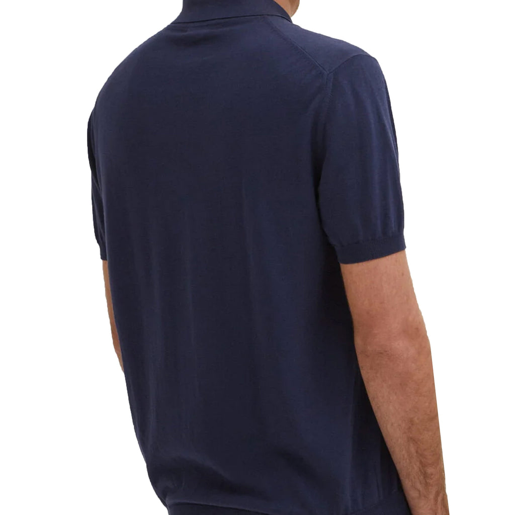 Baracuta Short Sleeve Polo Shirt - Navy