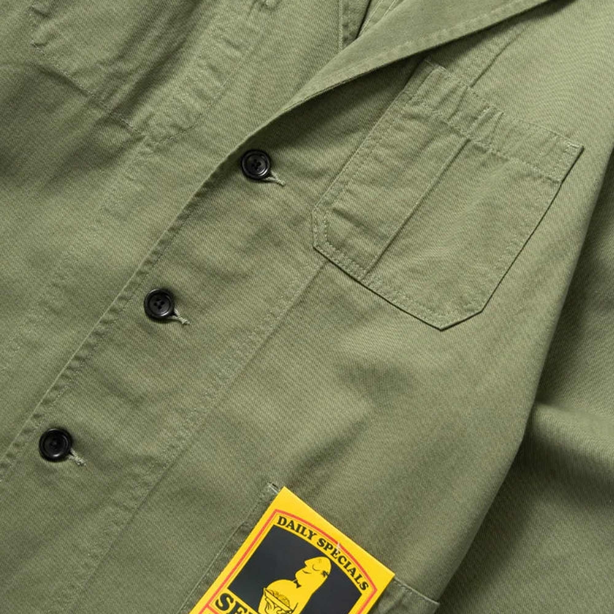 Service Works Drill Server Suit Jacket - Olive