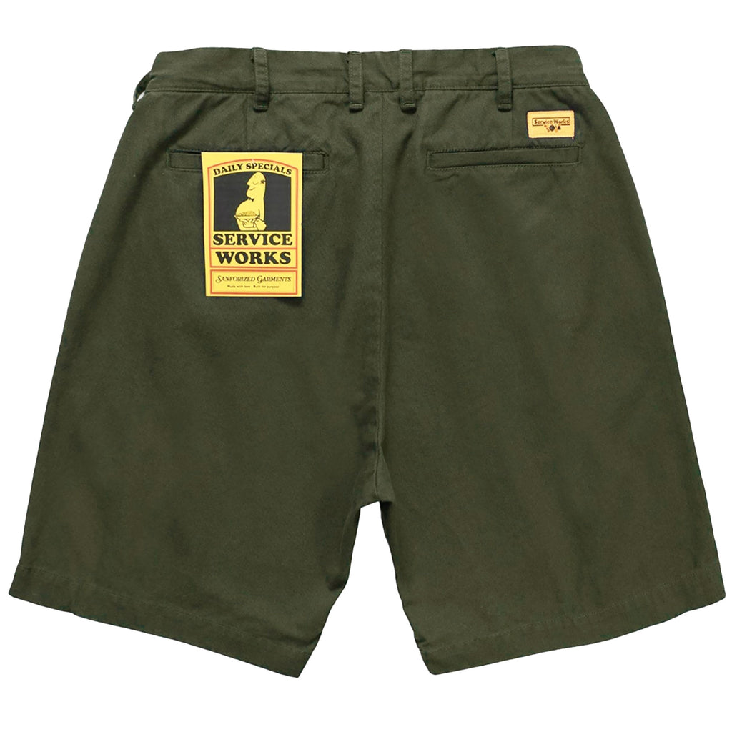 Service Works Drill Part Timer Shorts - Olive