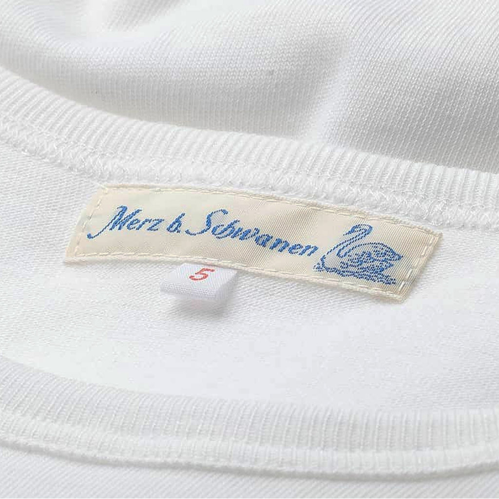 Merz b Schwanen Loopwheeled 5.5oz T-Shirt - White