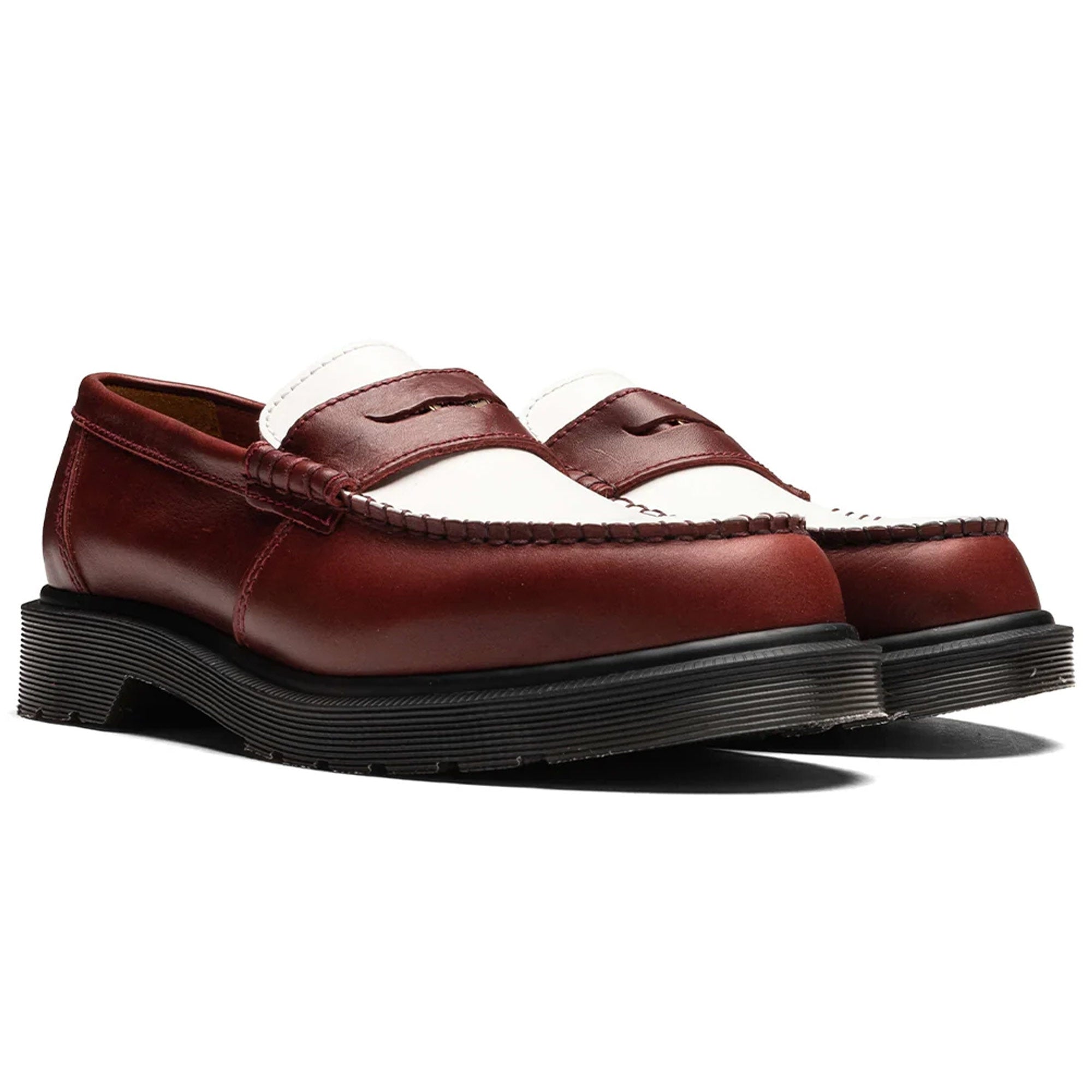 Dr. Martens Made In England Penton - Burgundy White