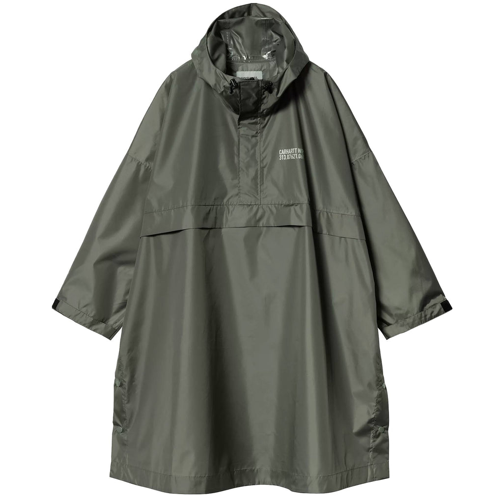 Carhartt WIP Tour Packable Rain Poncho - Smoke Green