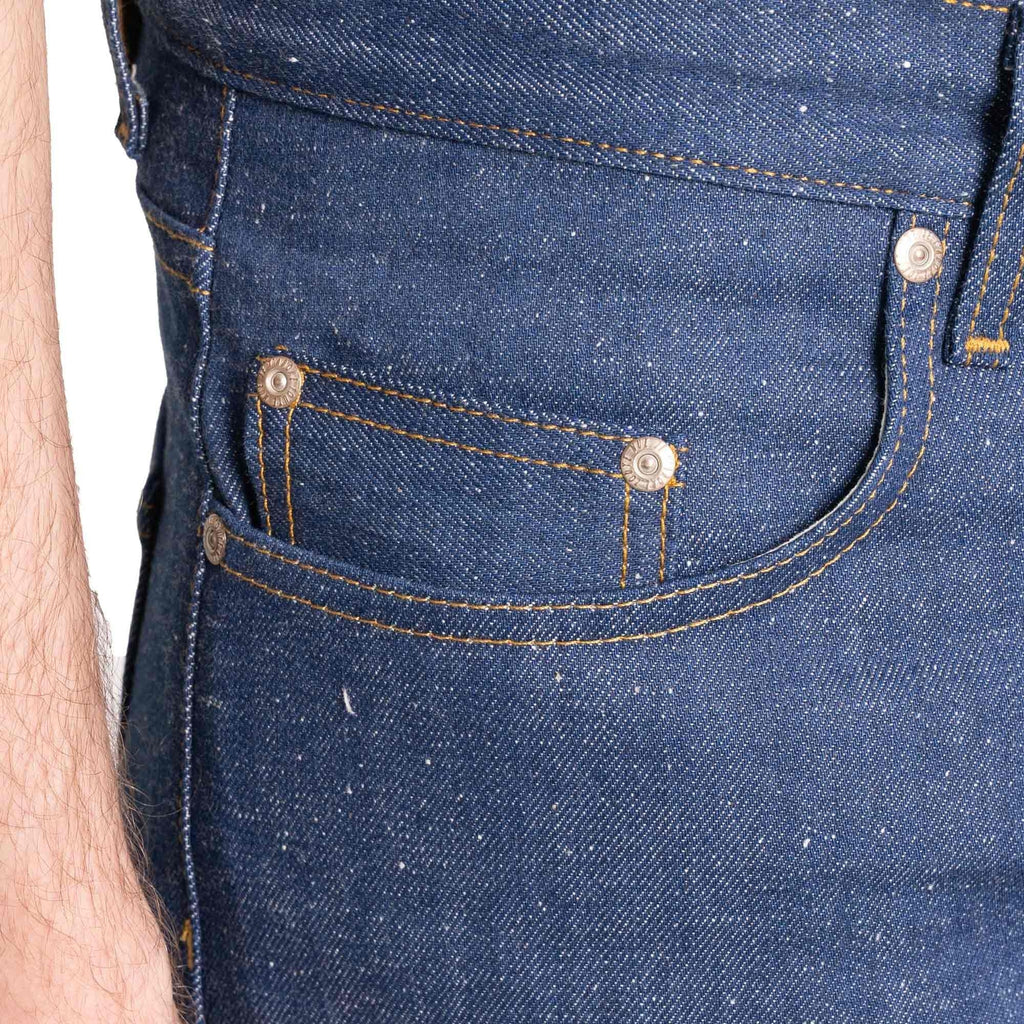 Naked and Famous Denim Weird Guy Workforce Selvedge - Indigo