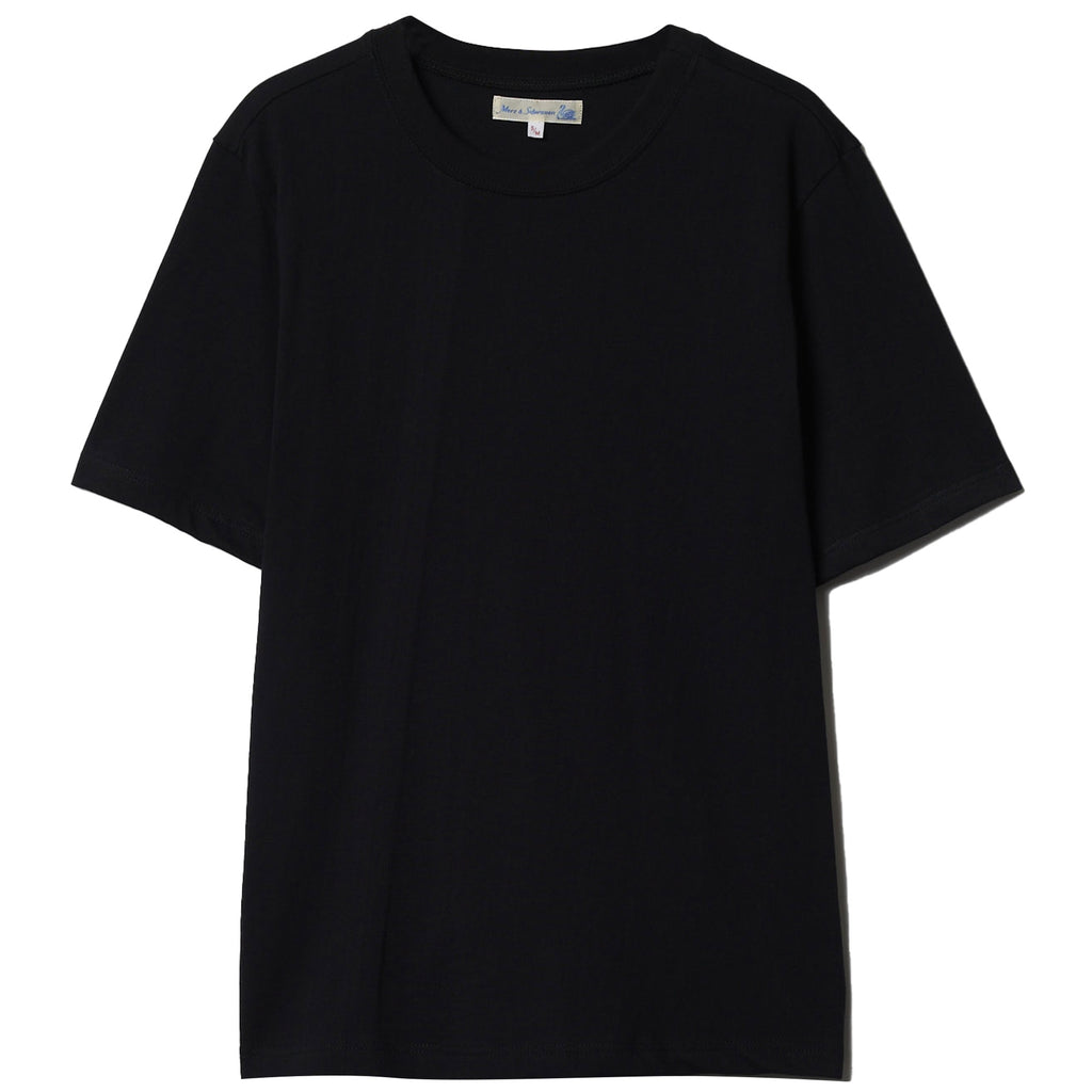 Merz b Schwanen 1940s Loopwheeled T-Shirt - Deep Black