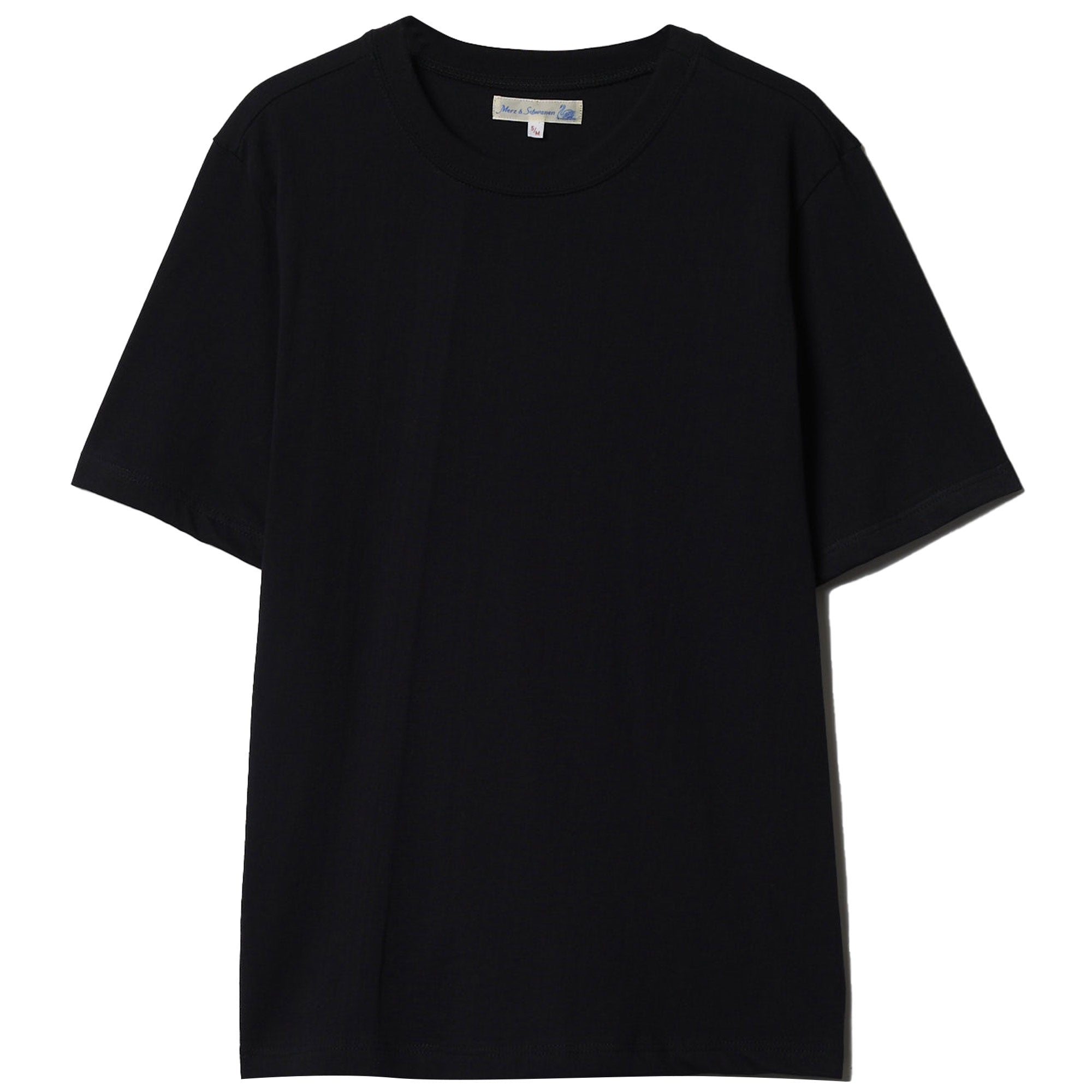 Merz b Schwanen 1940s Loopwheeled T-Shirt - Deep Black