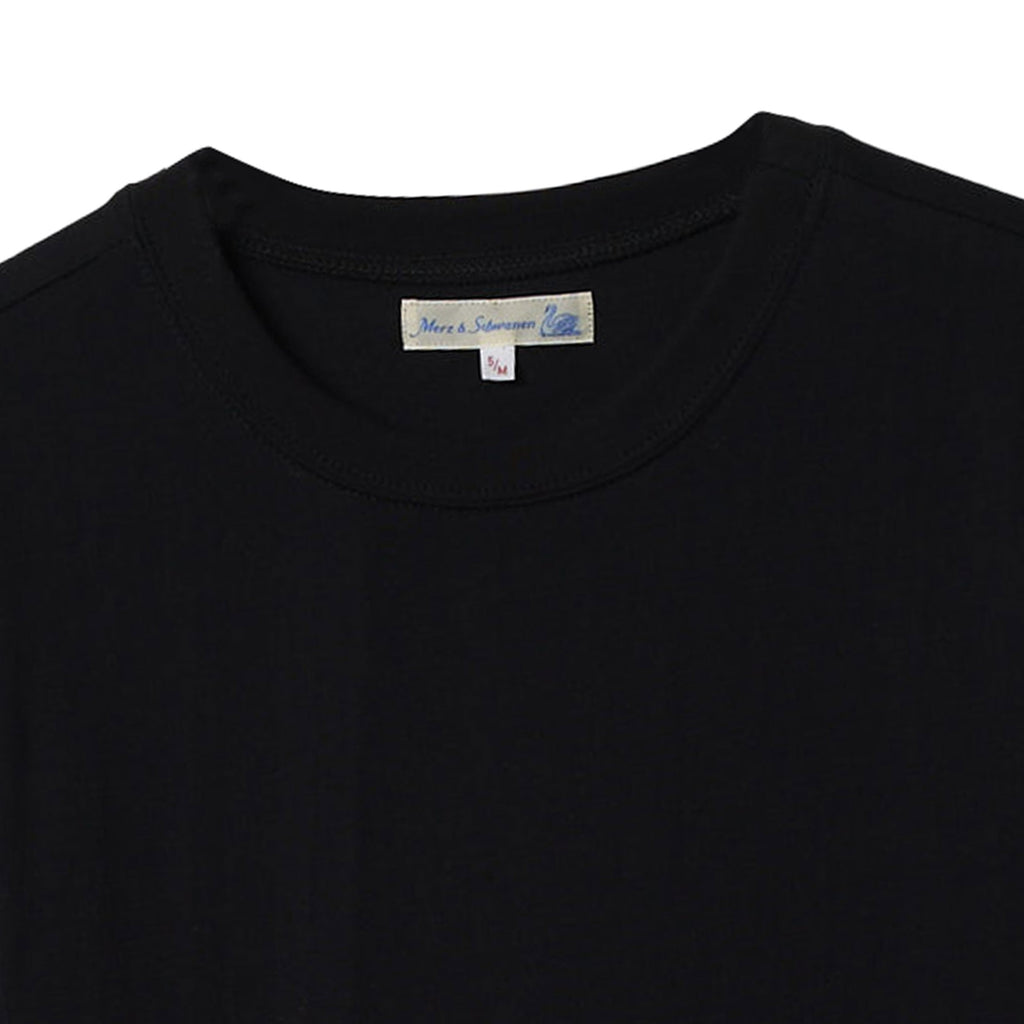 Merz b Schwanen 1940s Loopwheeled T-Shirt - Deep Black