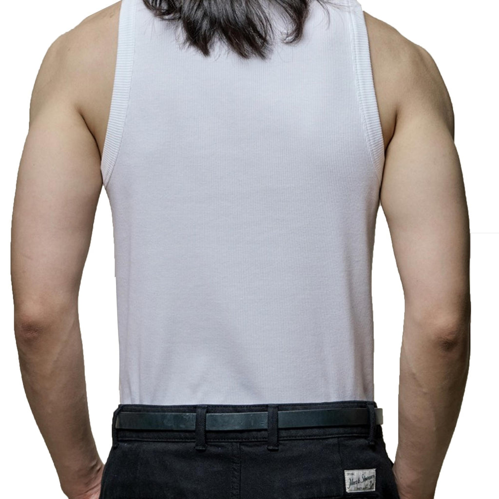 Merz b Schwanen Ribbed Tank Top - White