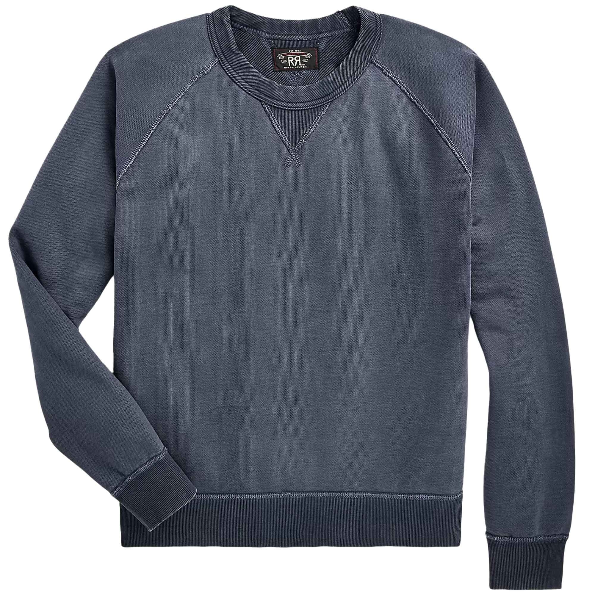 RRL by Ralph Lauren Garment-Dyed French Terry Sweatshirt - Navy
