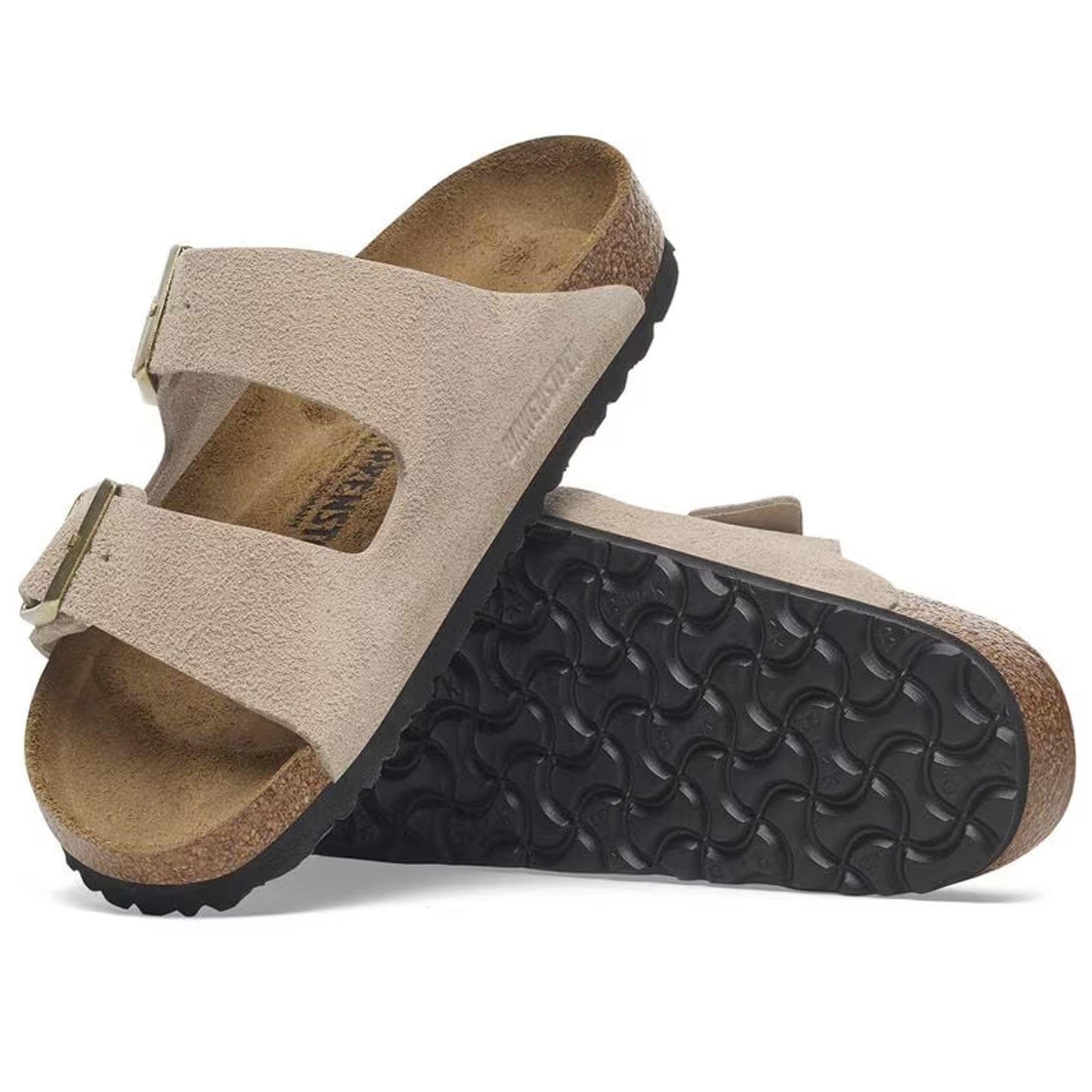 Birkenstock Womens Arizona Suede Leather - Sand