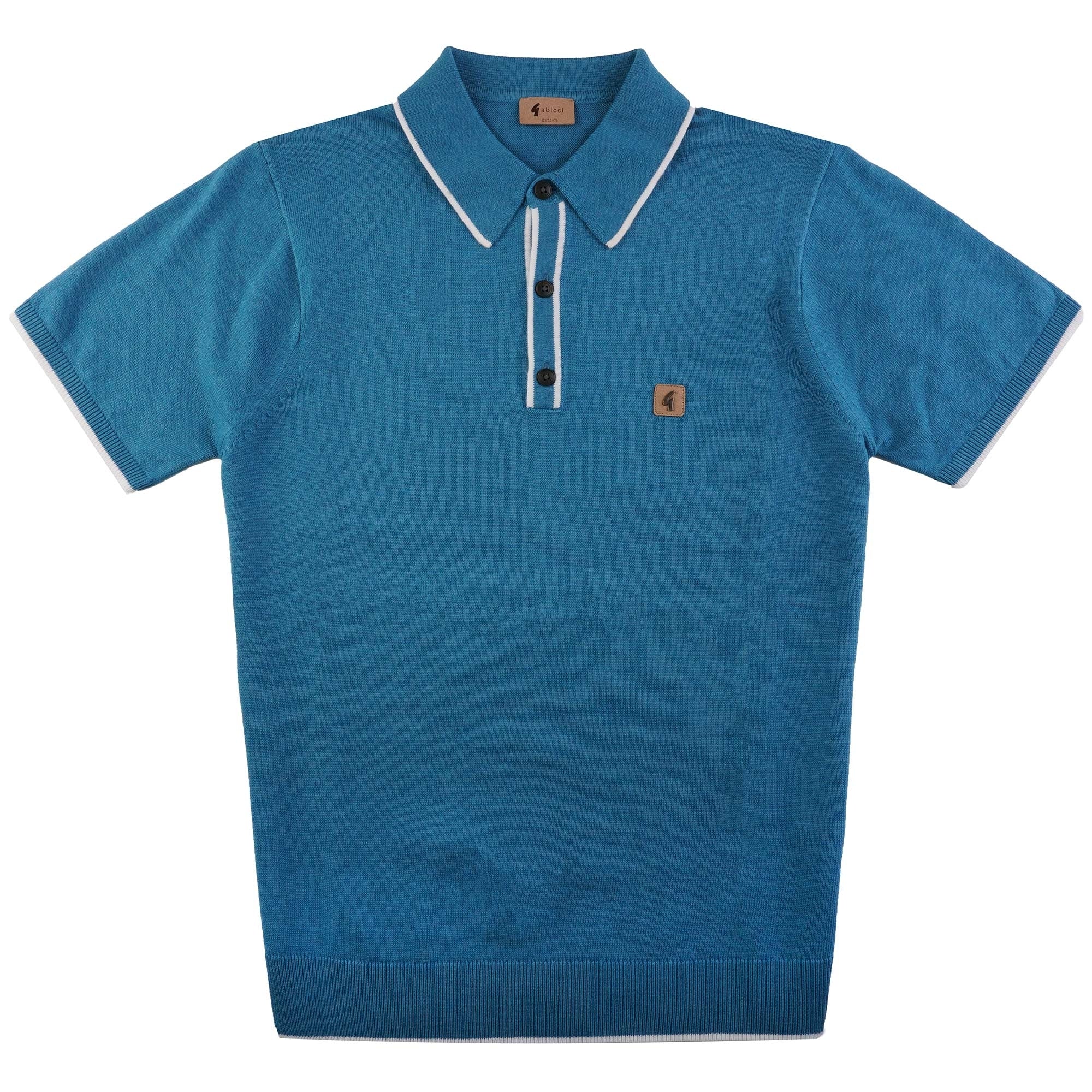 Gabicci Vintage Lineker Polo Shirt - Aqua