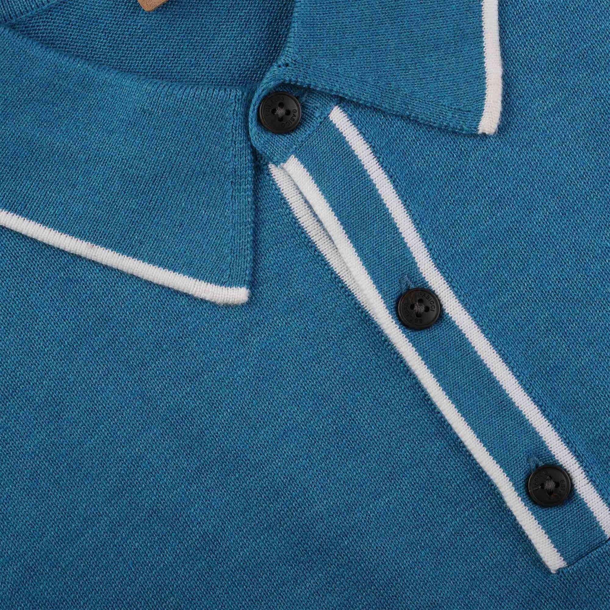 Gabicci Vintage Lineker Polo Shirt - Aqua