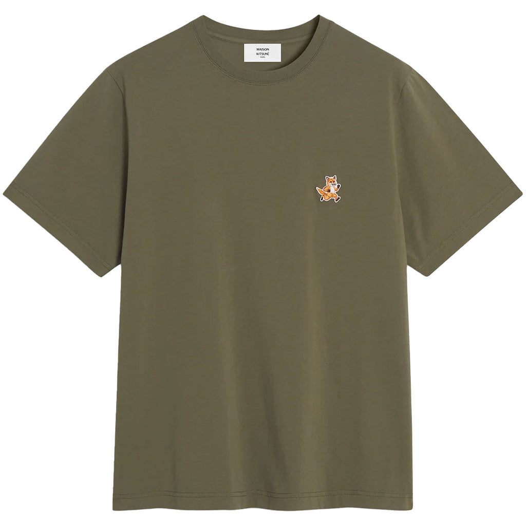 Maison Kitsune Speedy Fox Patch Comfort T-Shirt - Bay Leaf