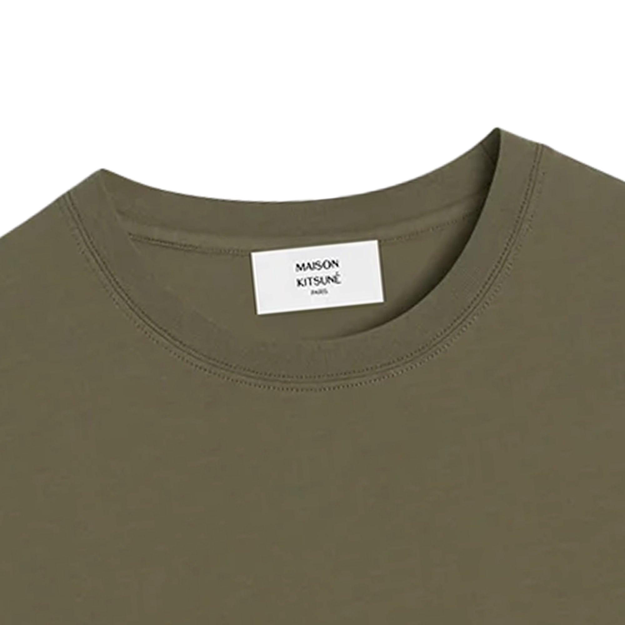 Maison Kitsune Speedy Fox Patch Comfort T-Shirt - Bay Leaf