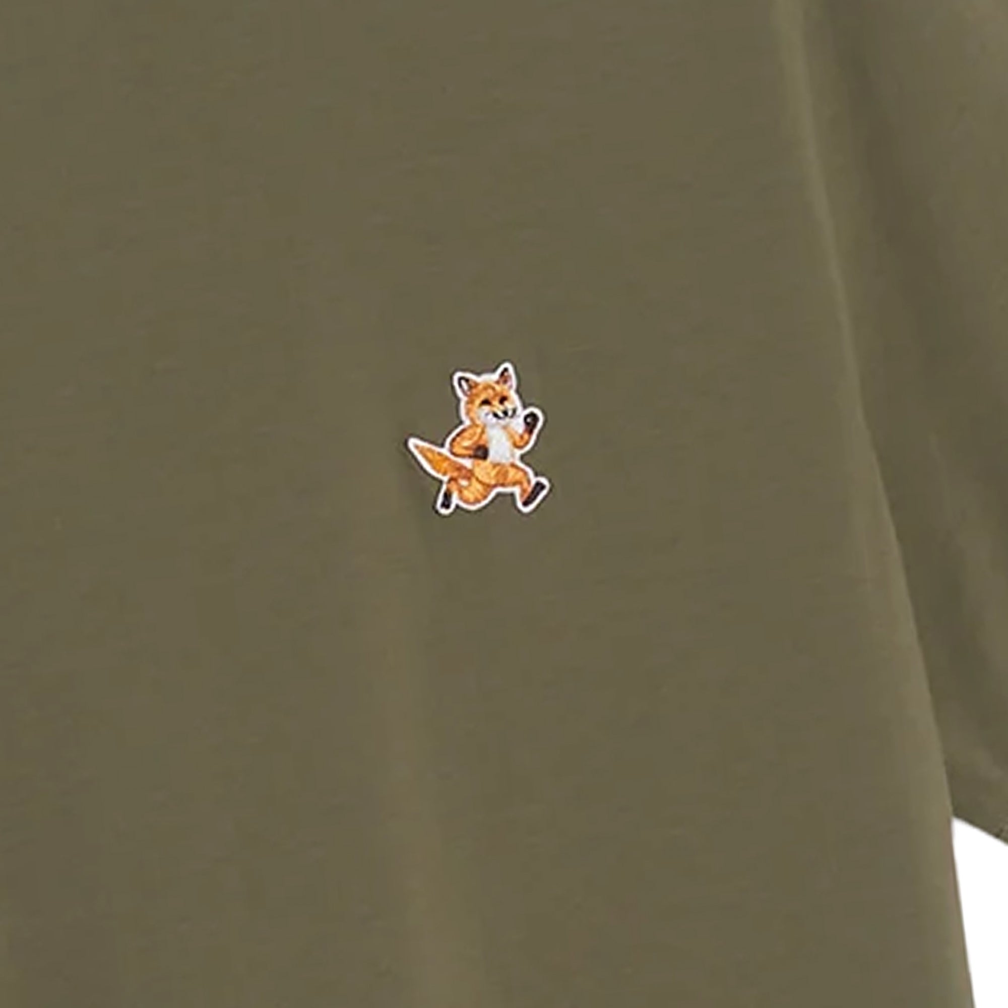 Maison Kitsune Speedy Fox Patch Comfort T-Shirt - Bay Leaf