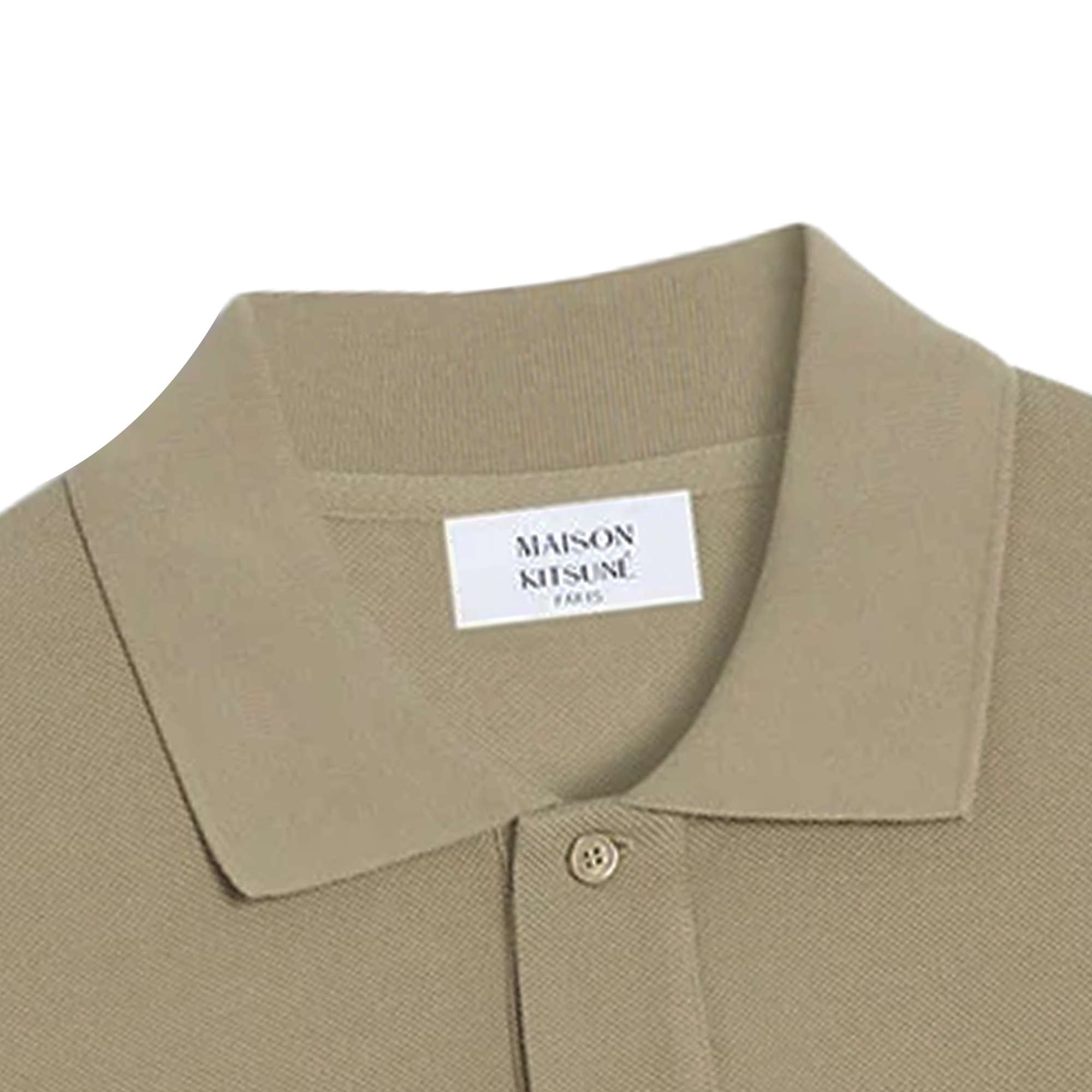 Maison Kitsune Bold Fox Head Patch Comfort Polo Shirt - Cardamon