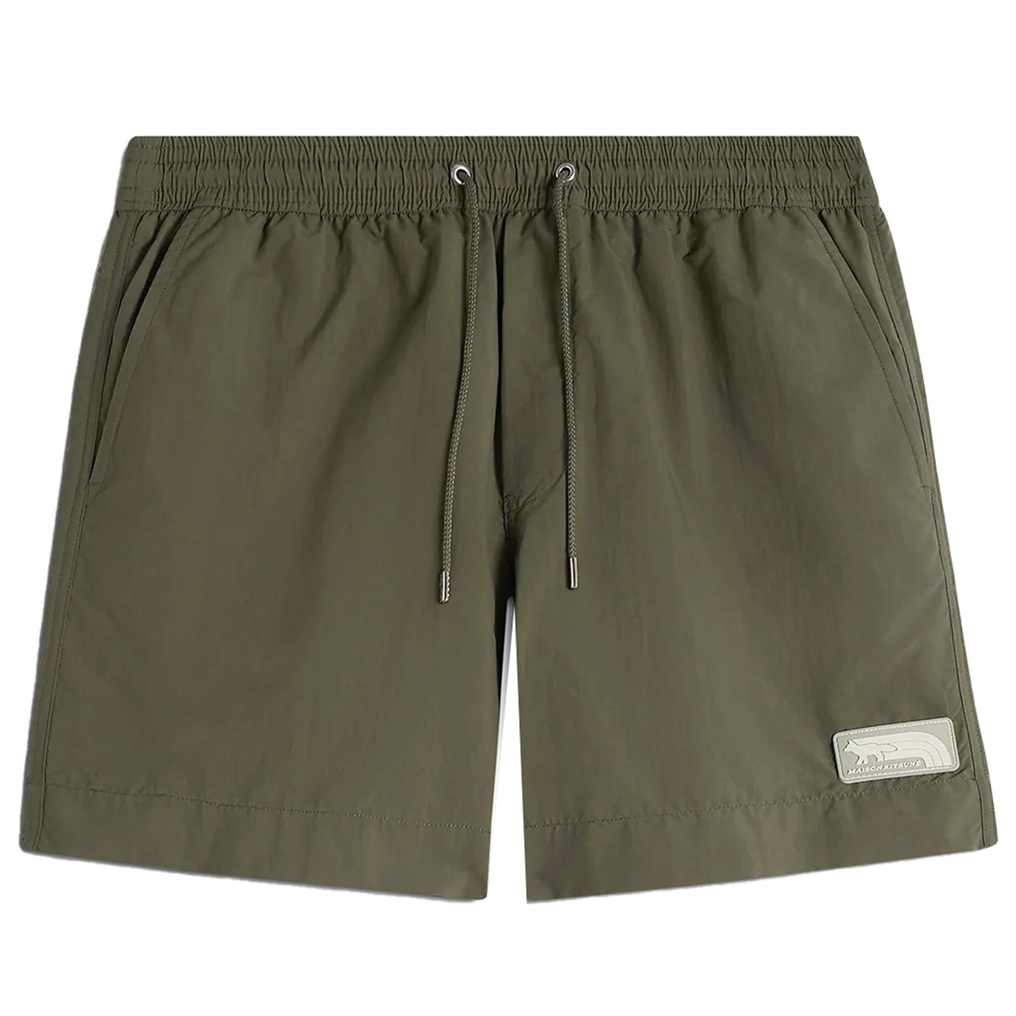 Maison Kitsune Flash Fox Swim Shorts - Military