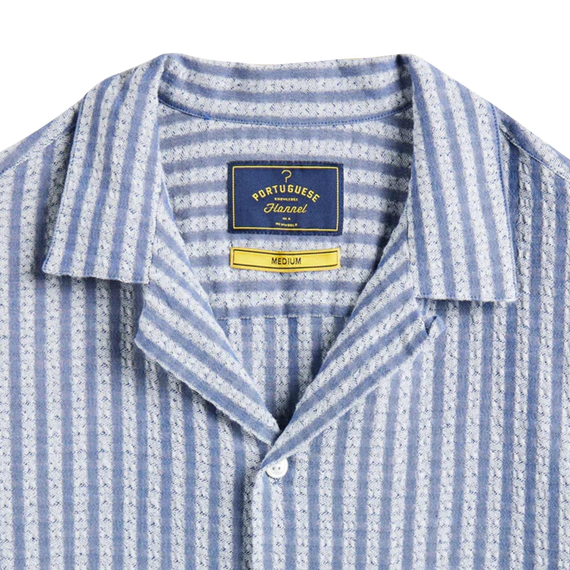 Portuguese Flannel Jacquard Shirt - Chambray