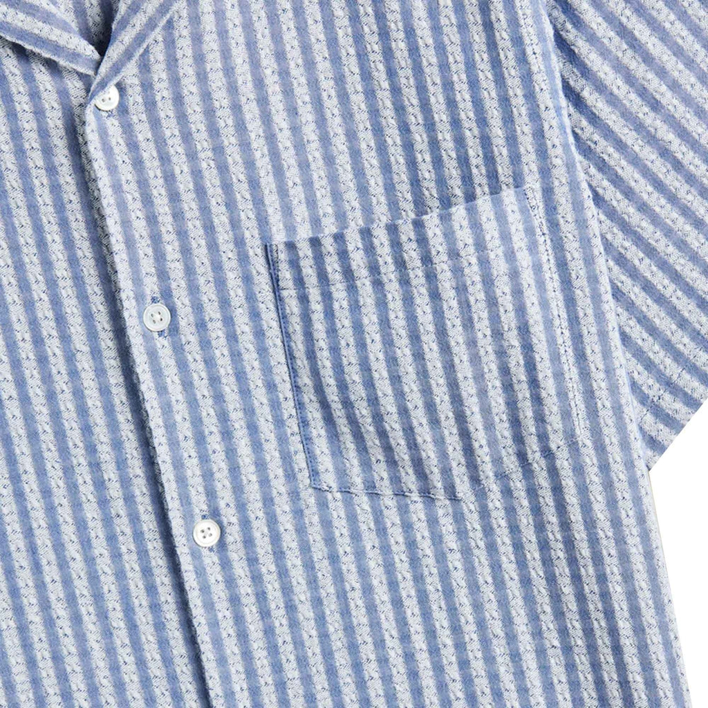 Portuguese Flannel Jacquard Shirt - Chambray
