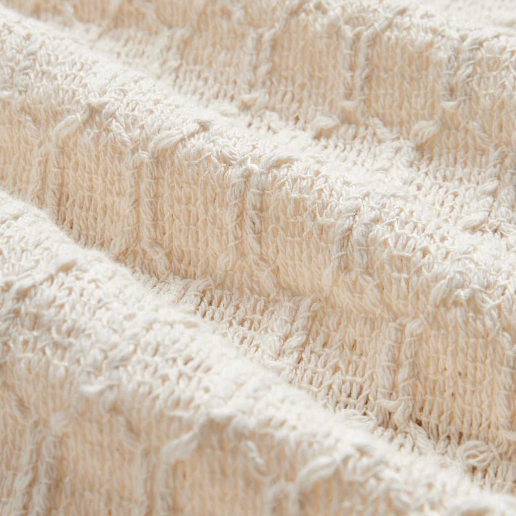 Portuguese Flannel Net Shirt - Cream