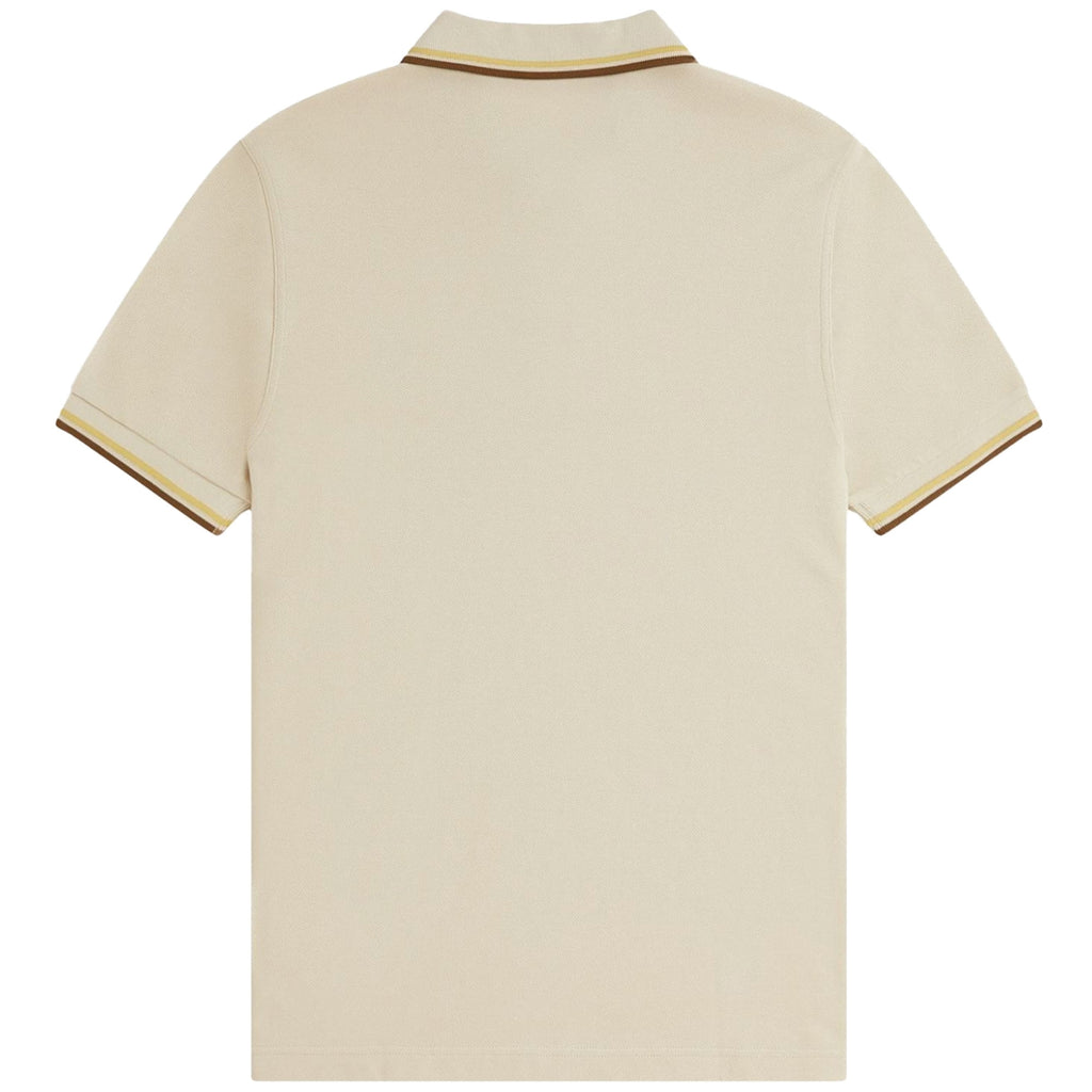 Fred Perry M3600 Twin Tipped Polo Shirt - Oatmeal