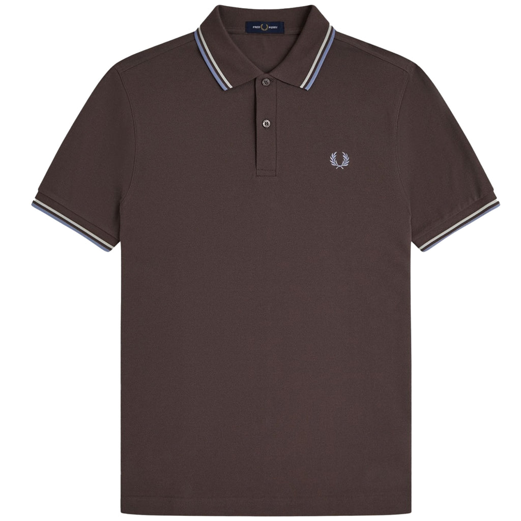 Fred Perry M3600 Twin Tipped Polo Shirt - Carrington Brick