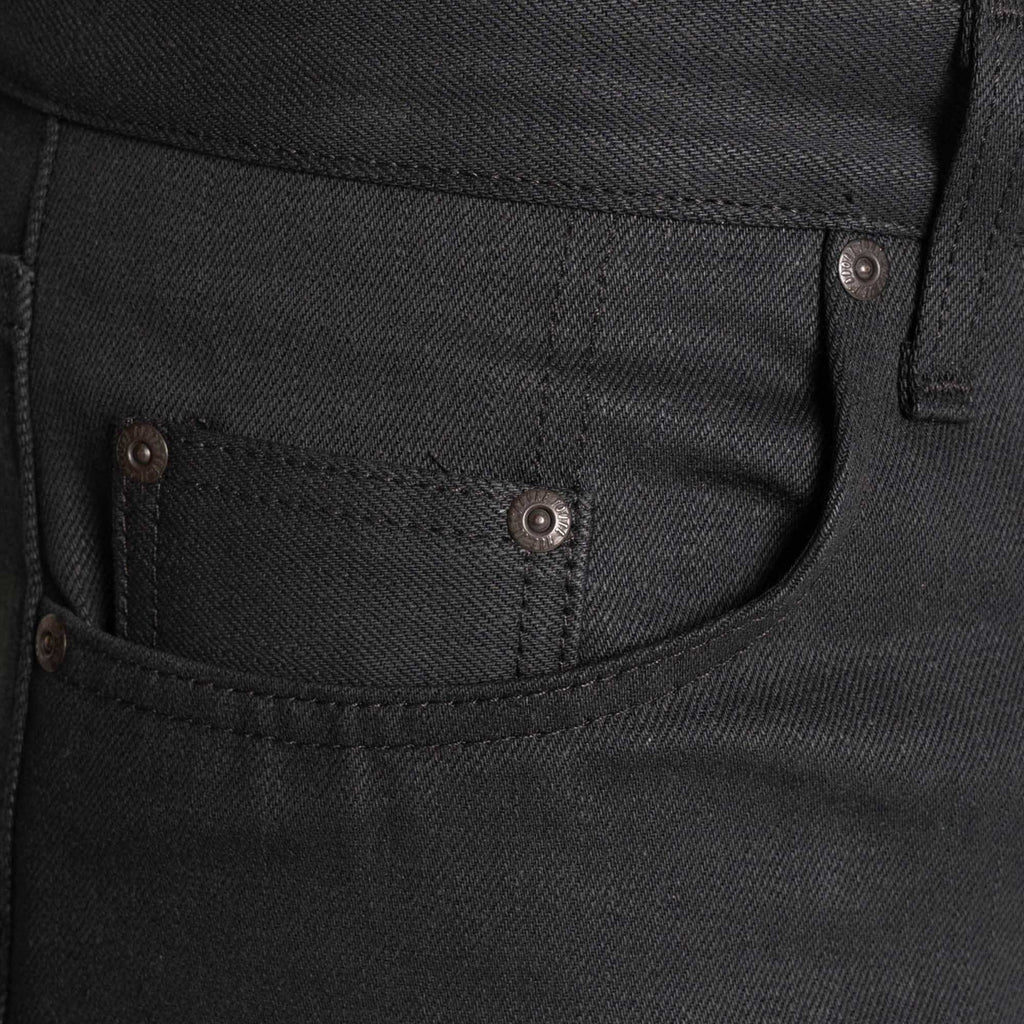 Naked and Famous Denim Weird Guy Forever Black Selvedge - Black