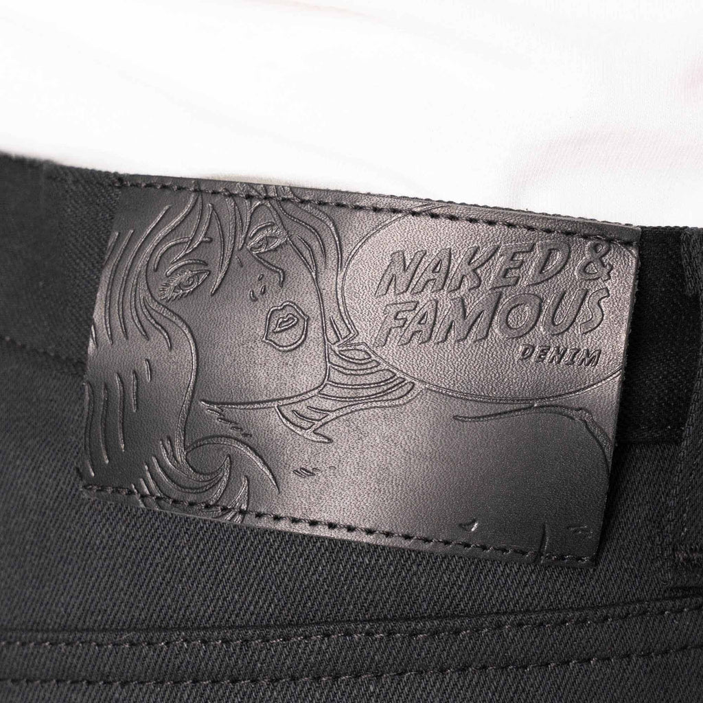 Naked and Famous Denim Weird Guy Forever Black Selvedge - Black