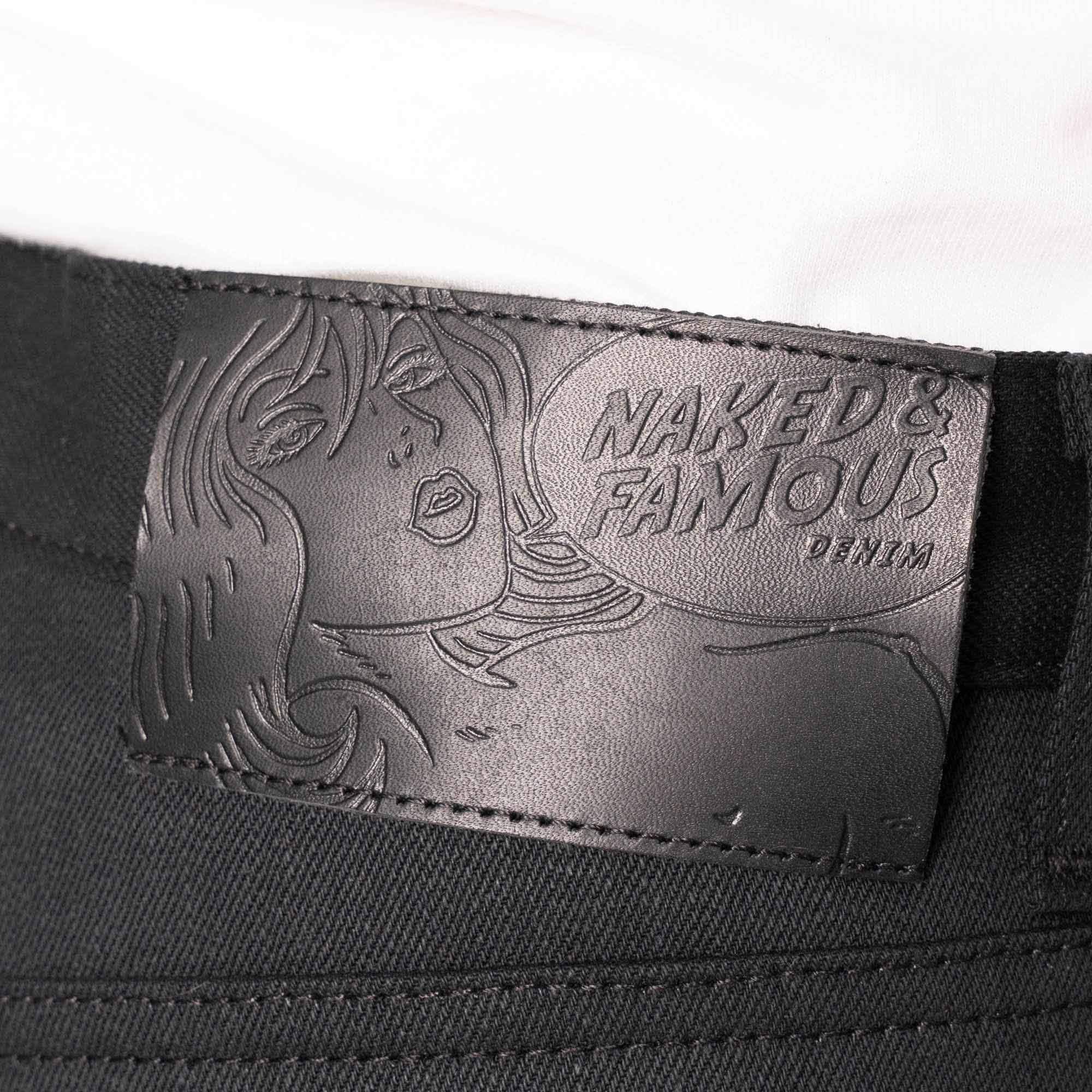 Naked and Famous Denim Weird Guy Forever Black Selvedge - Black
