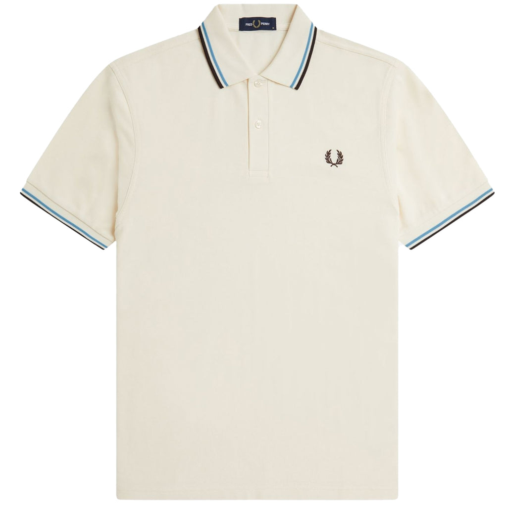 Fred Perry M3600 Twin Tipped Polo Shirt - Ecru