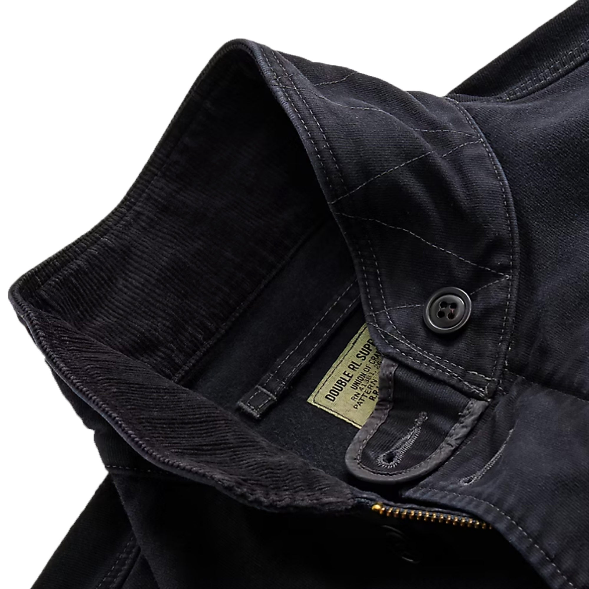 RRL by Ralph Lauren Corduroy-Collar Cotton Deck Jacket - Navy
