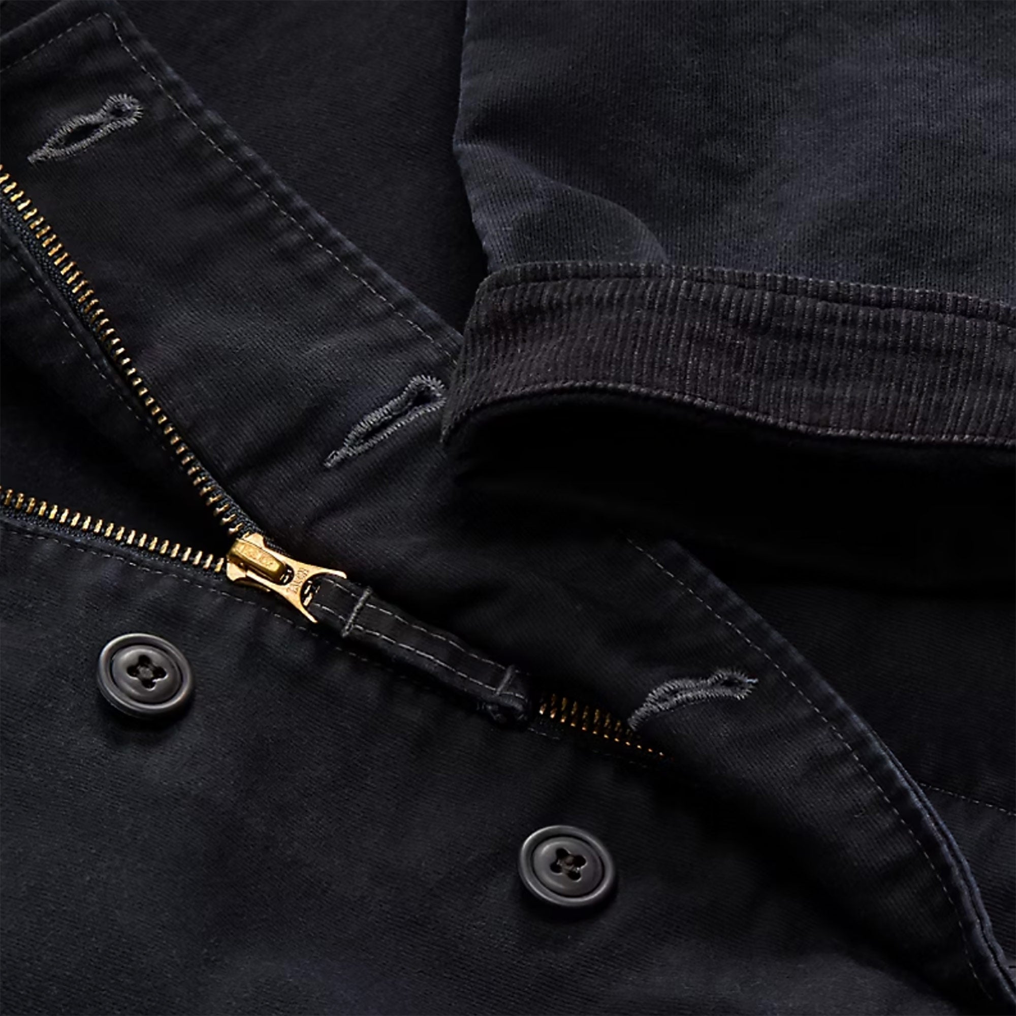 RRL by Ralph Lauren Corduroy-Collar Cotton Deck Jacket - Navy