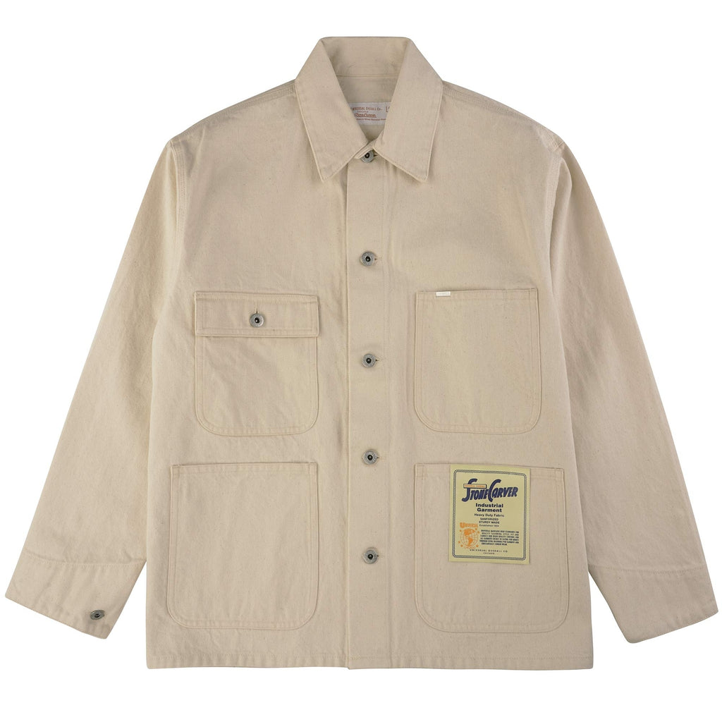 Universal Overall Denim Coverall Jacket - White