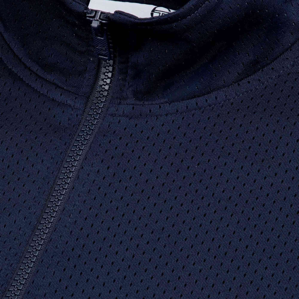 Sergio Tacchini Arturo Mesh Track Jacket - Maritime Blue/Quiet Gray