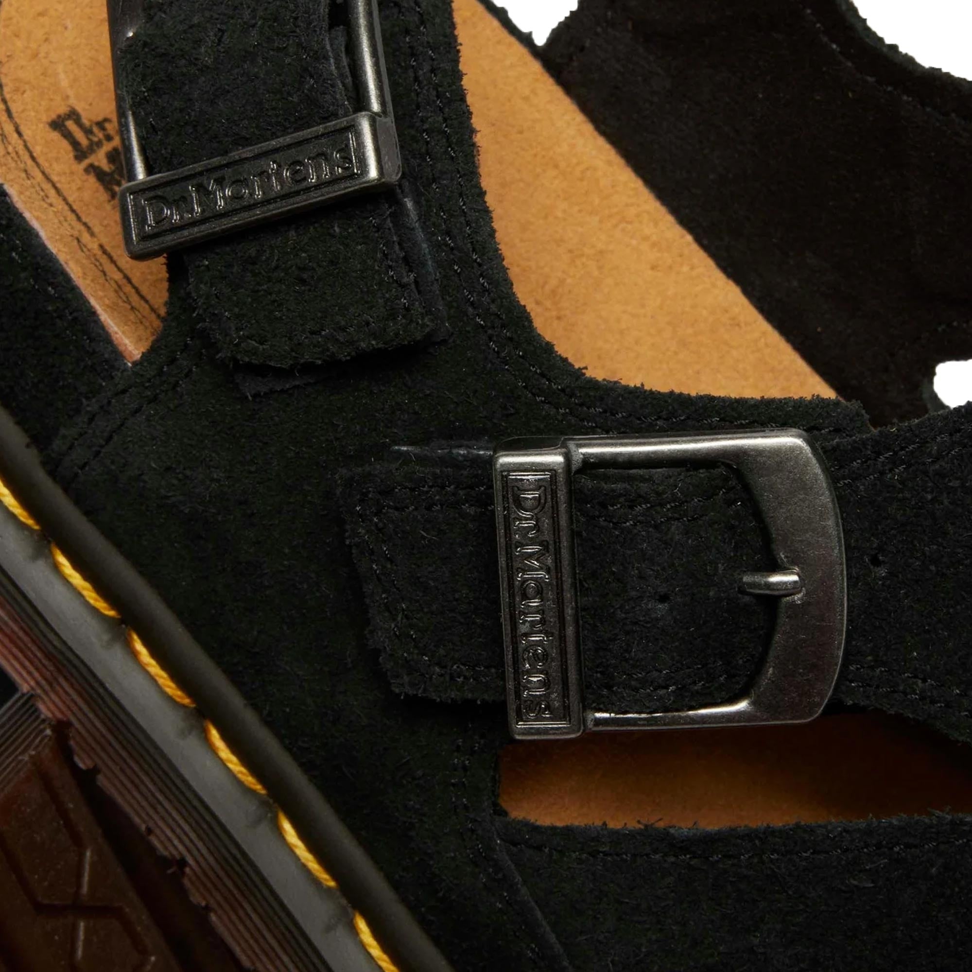 Dr. Martens Archive Fisherman Suede Sandals - Black