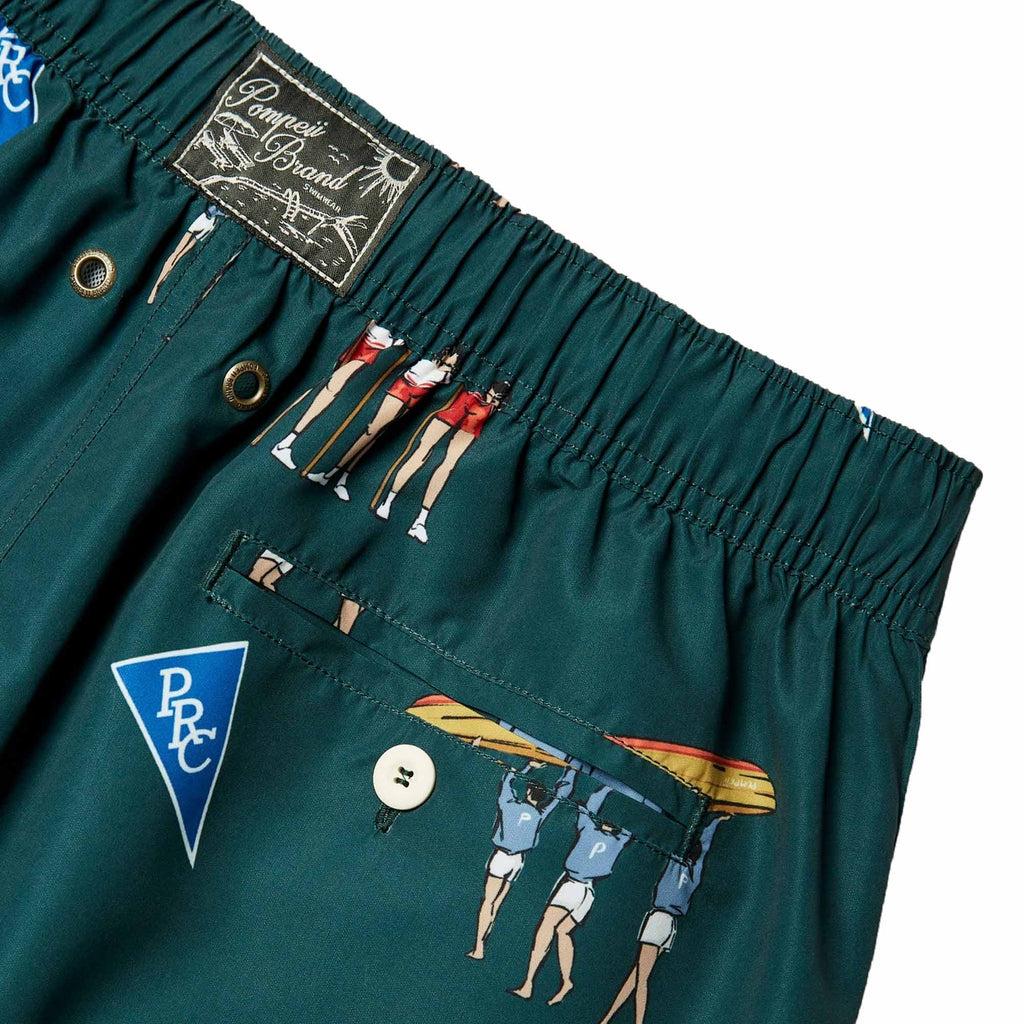 Pompeii Rowing Swim Trunks - Pine