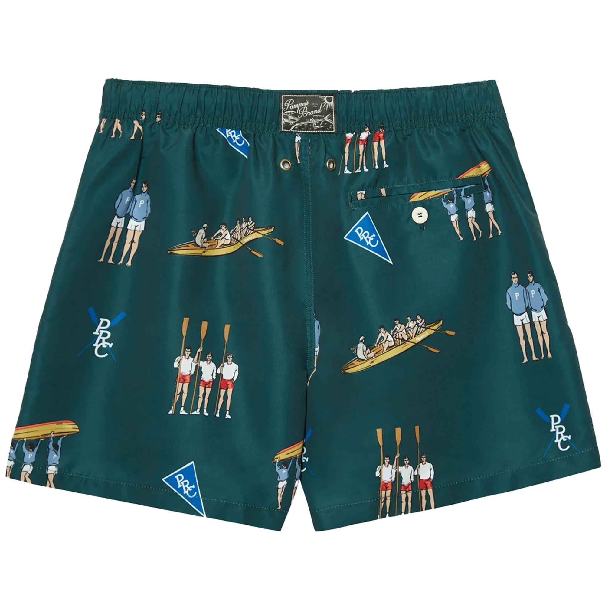 Pompeii Rowing Swim Trunks - Pine