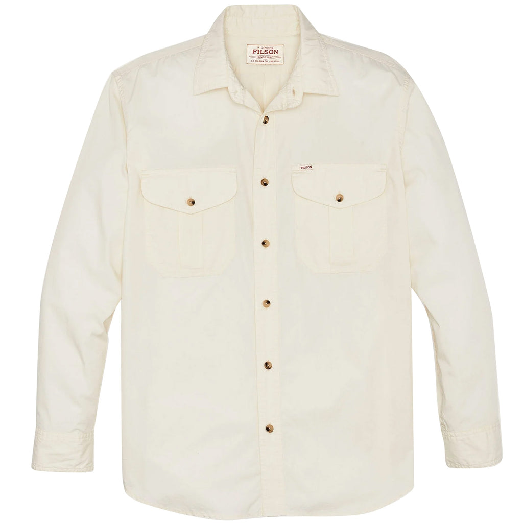 Filson Washed Feather Cloth Shirt - Ivory