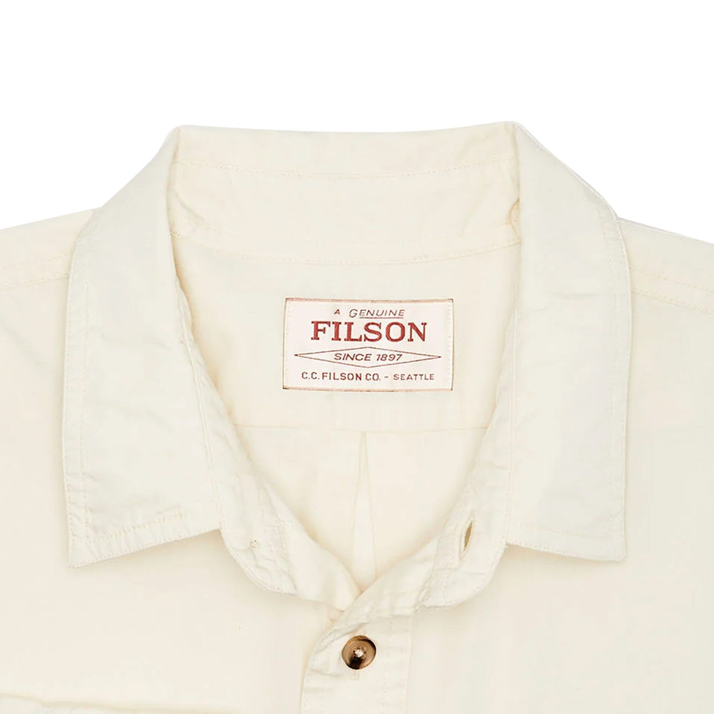 Filson Washed Feather Cloth Shirt - Ivory