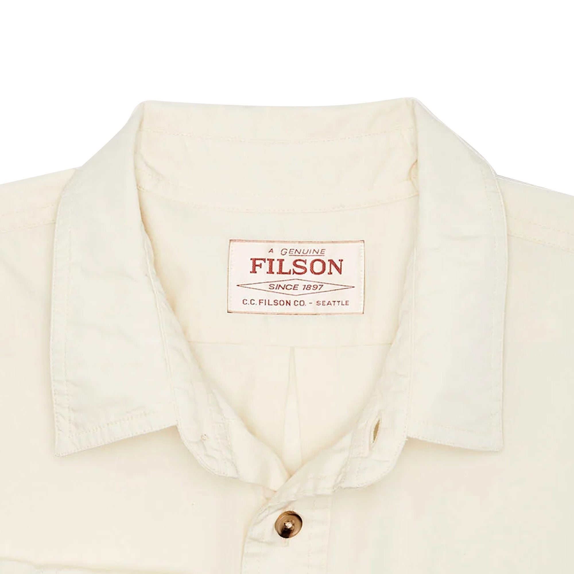 Filson Washed Feather Cloth Shirt - Ivory