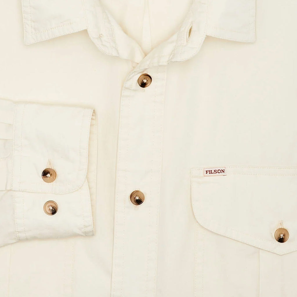 Filson Washed Feather Cloth Shirt - Ivory