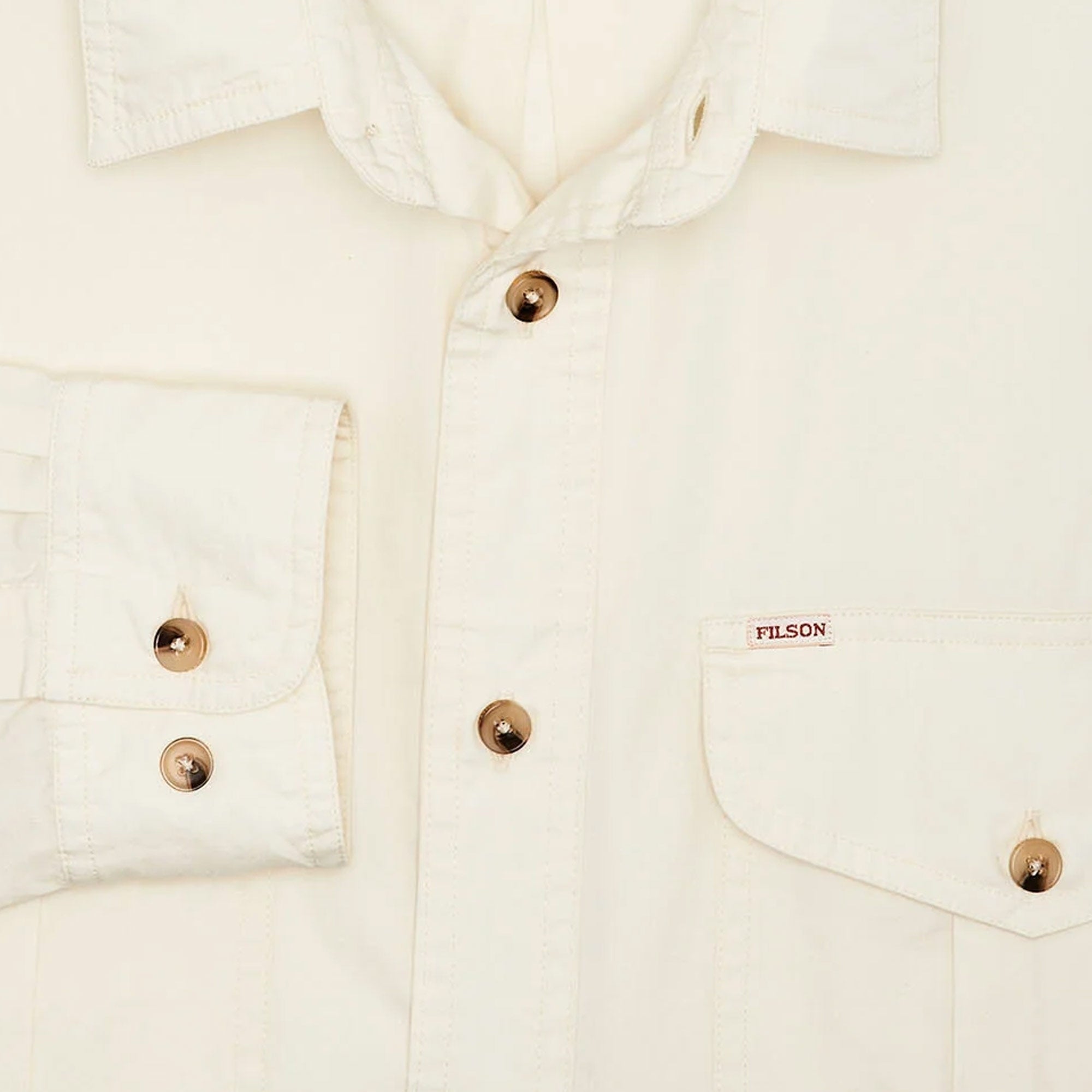 Filson Washed Feather Cloth Shirt - Ivory