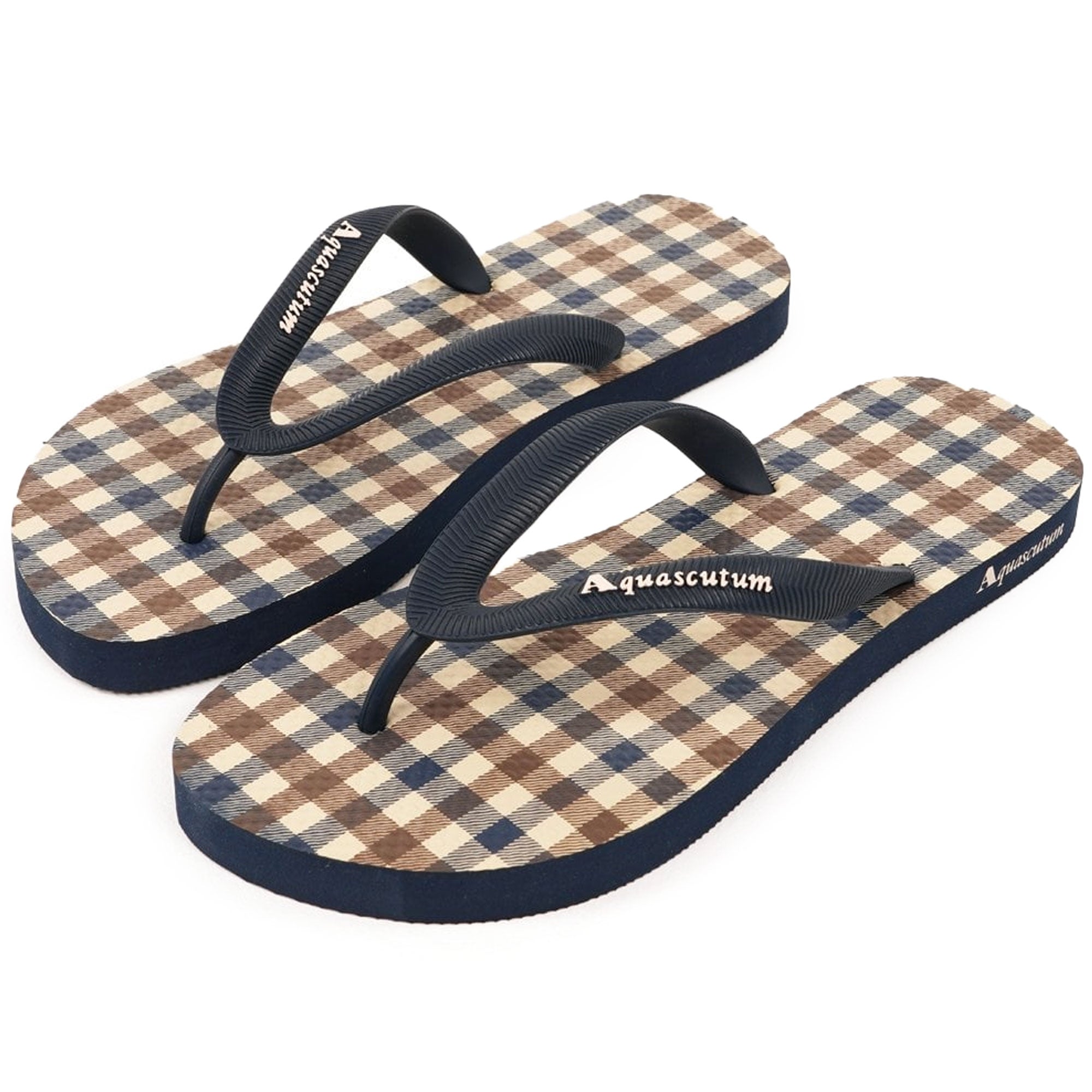 Aquascutum Iconic Flip Flops - Navy