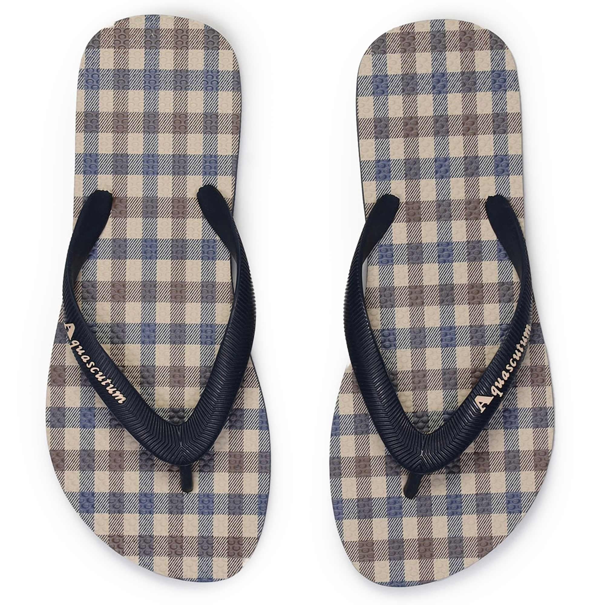 Aquascutum Iconic Flip Flops - Navy