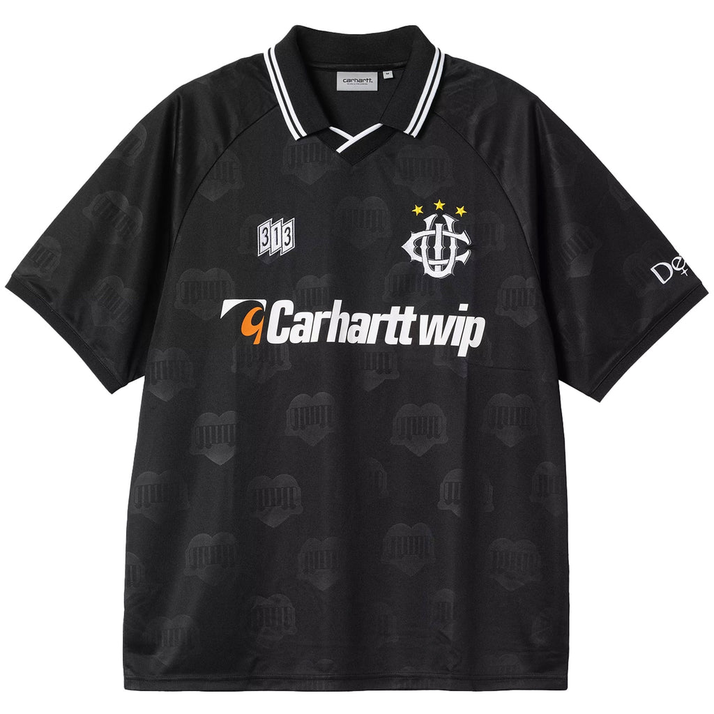 Carhartt WIP Short Sleeve Hartt's Football T-Shirt - Jacquard/Black